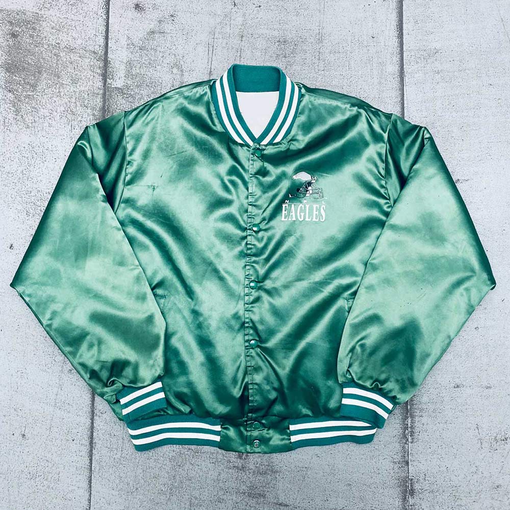 Philadelphia Eagles 1990's Spellout Bomber Jacket
