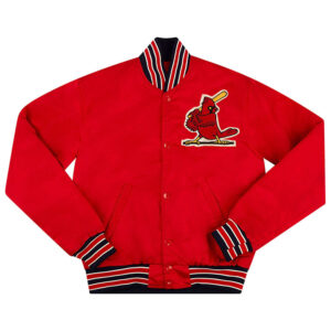 St. Louis Cardinals 1990s Varsity Red Satin Jacket