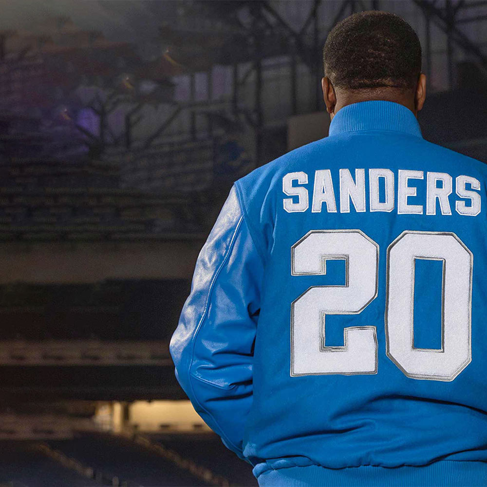 Barry Sanders Detroit Lions Jacket - Image 4