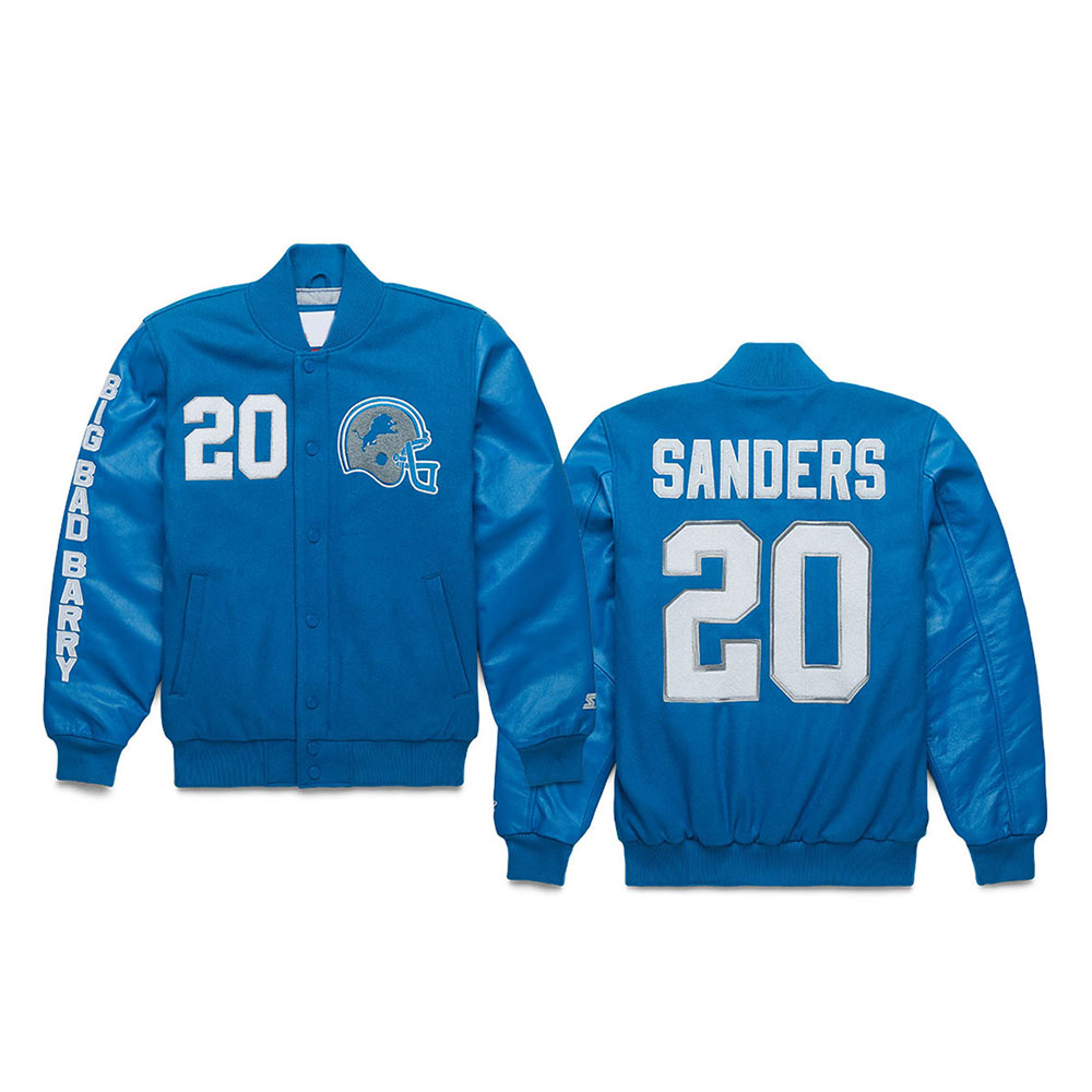 Barry Sanders Detroit Lions Jacket - Image 5