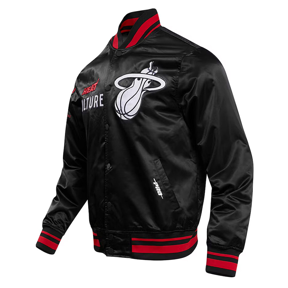 Miami Heat 2023/24 City Edition Black Satin Jacket