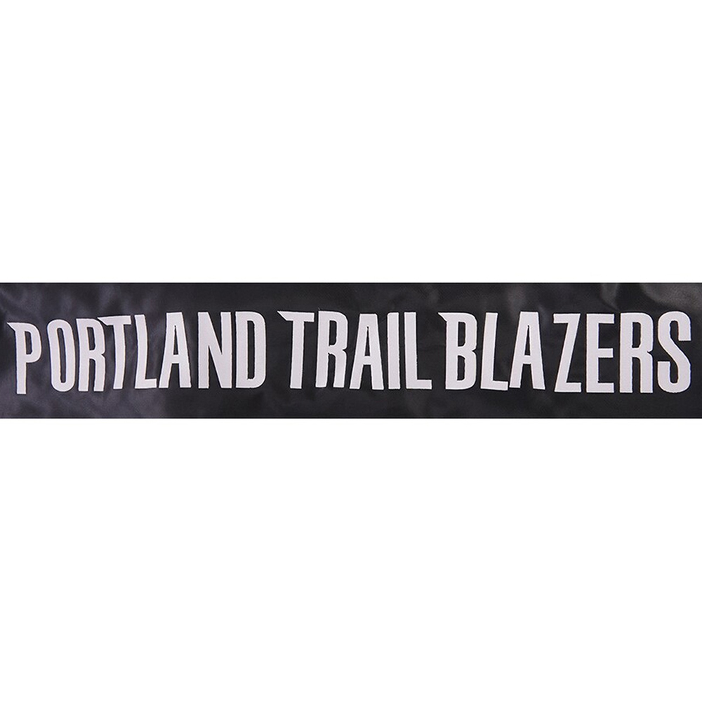 Portland Trail Blazers 2023/24 City Edition Black Satin Jacket - Image 7