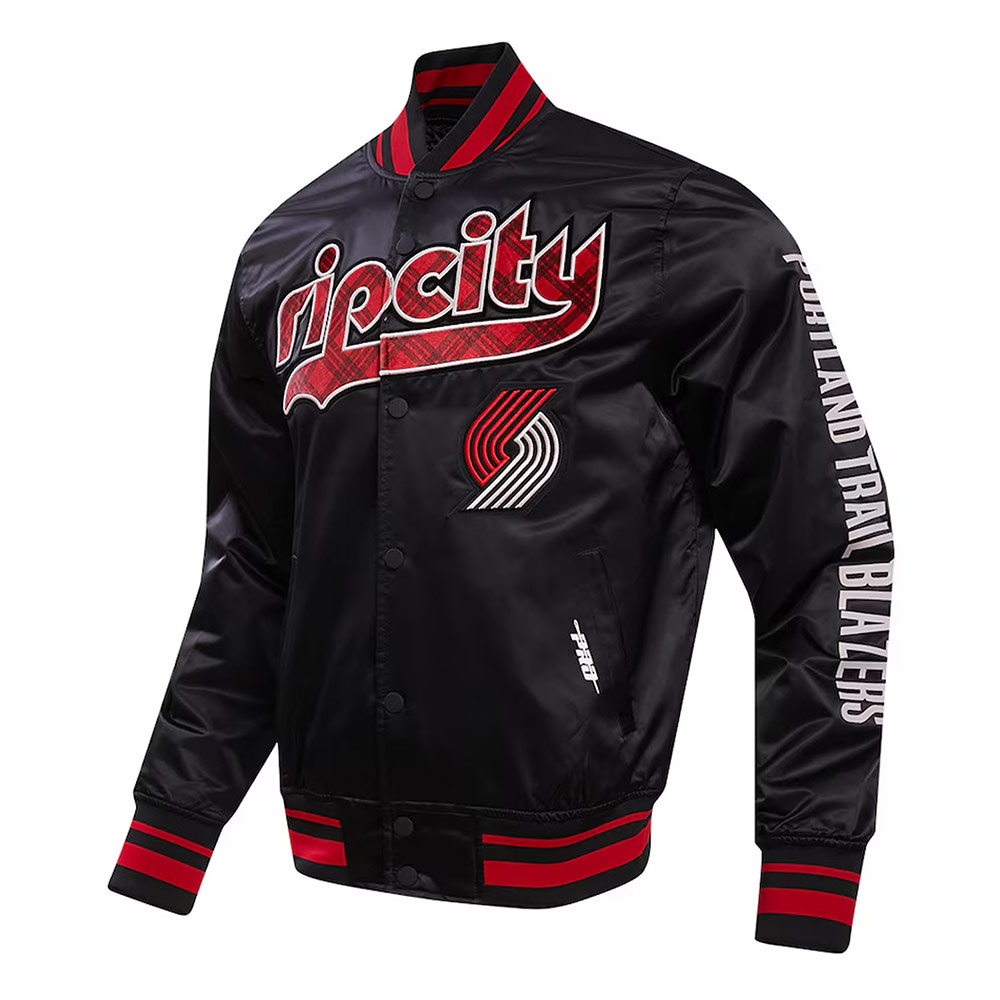 Portland Trail Blazers 2023/24 City Edition Black Satin Jacket