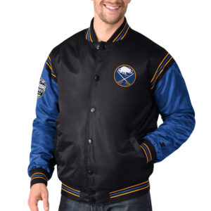 Buffalo Sabres 2024 Global Series Varsity Satin Jacket
