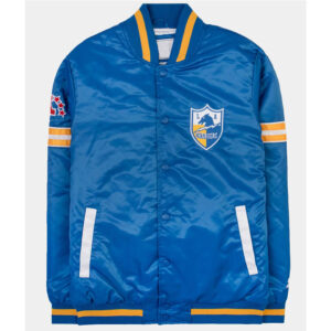 Blue Los Angeles Chargers 30th Anniversary Satin Jacket
