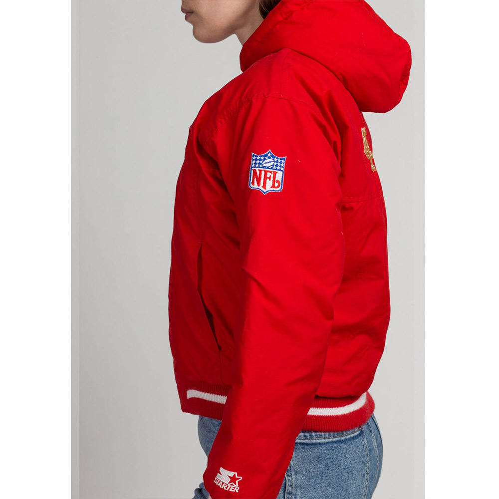 San Francisco 49ers Cropped Hooded Jacket - Image 6