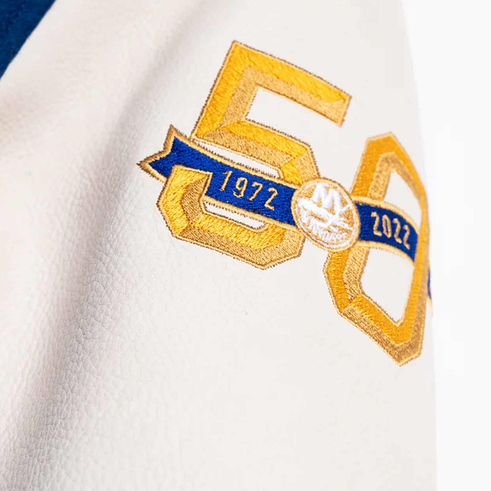 NY Islanders 50th Anniversary Varsity Jacket - Image 3