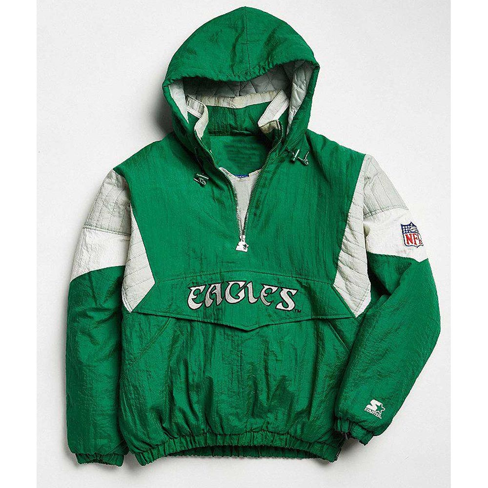 Philadelphia Eagles 80's Green Anorak Jacket