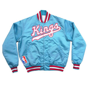 80's Sacramento Kings Mint Satin Jacket