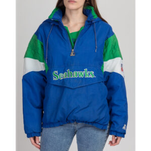 Seattle Seahawks 90's Pullover Hooded Jacket