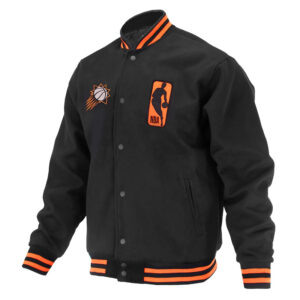 Phoenix Suns Logoman Shadow Black Varsity Jacket