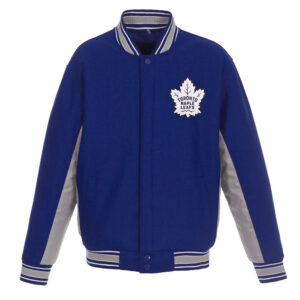 Accent Toronto Maple Leafs Varsity Royal/Gray Wool Jacket