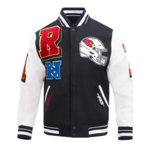 Arizona Cardinals Mashup Rib Varsity Wool/Leather Jacket