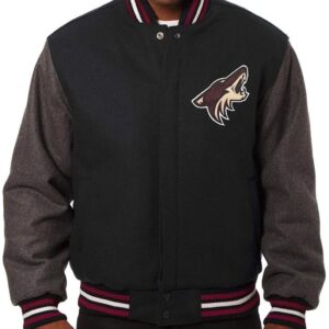 Two Tone Arizona Coyotes Varsity Wool Jacket