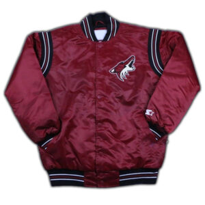Arizona Coyotes Maroon Satin Jacket