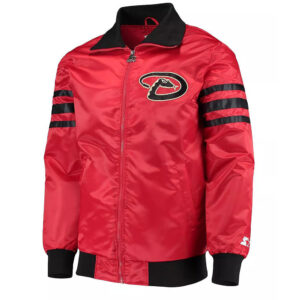 Varsity The Captain Arizona Diamondbacks Red Satin Jacket