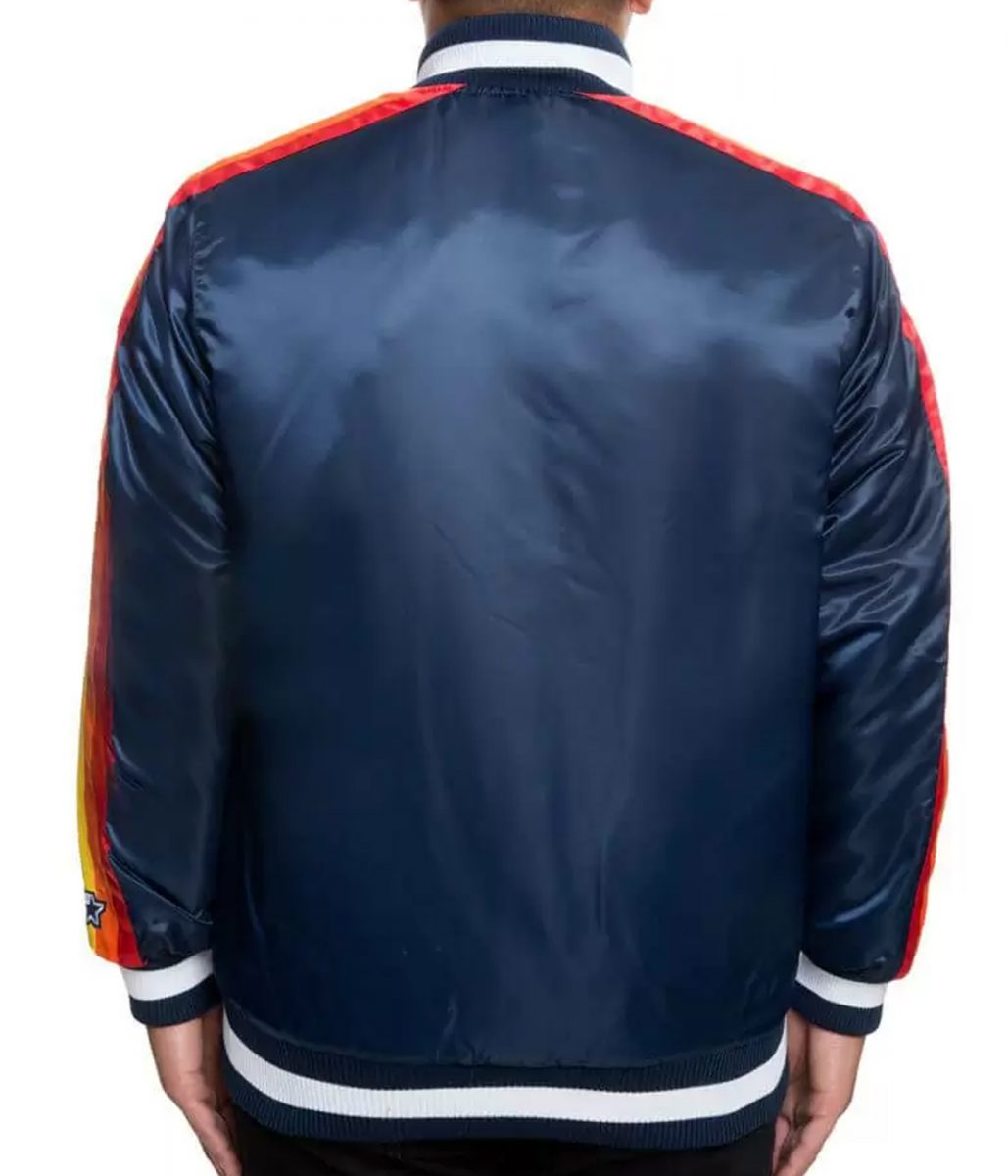 Houston Astros Bomber Blue Jacket - Image 3