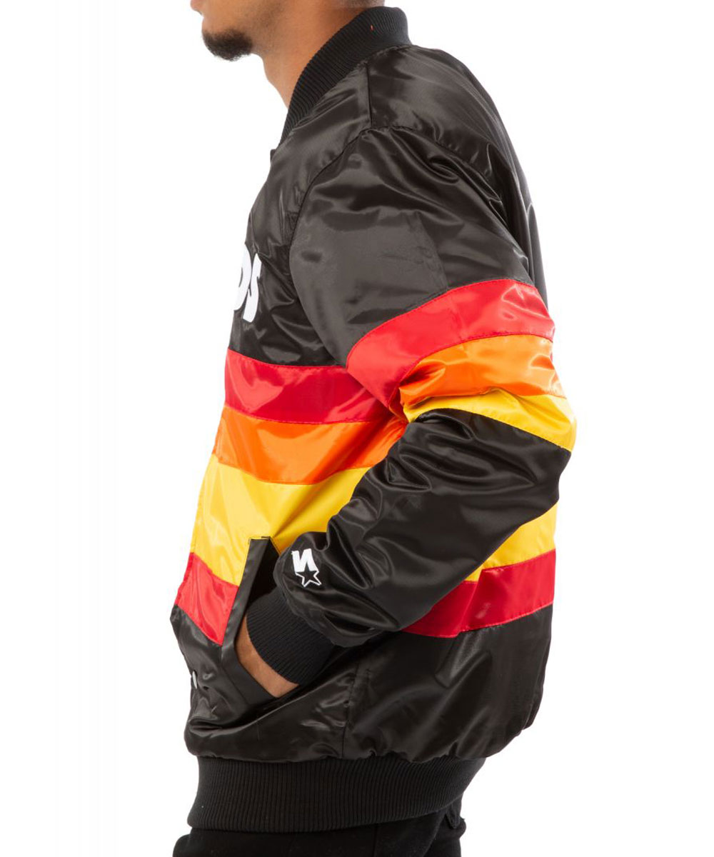 Astros Houston Bomber Starter Satin Jacket - Image 6