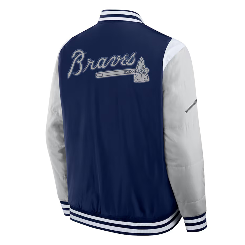 Elements Elite Atlanta Braves Navy Jacket - Image 2