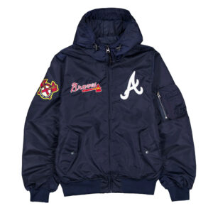 Atlanta Braves Historic L-2B Hooded Bomber Jacket