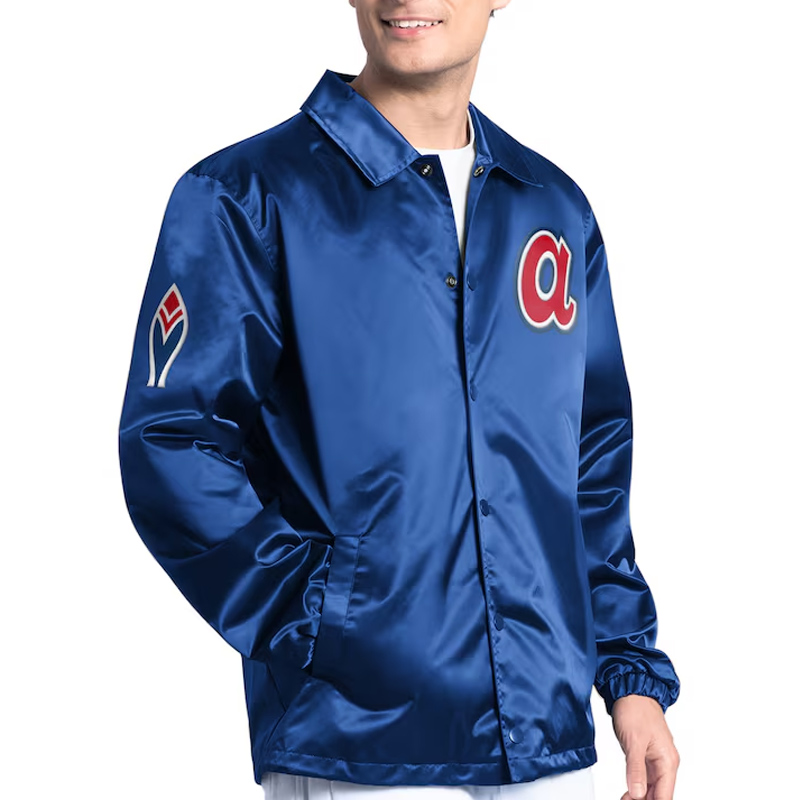 Atlanta Braves Point Man Coaches Royal Jacket