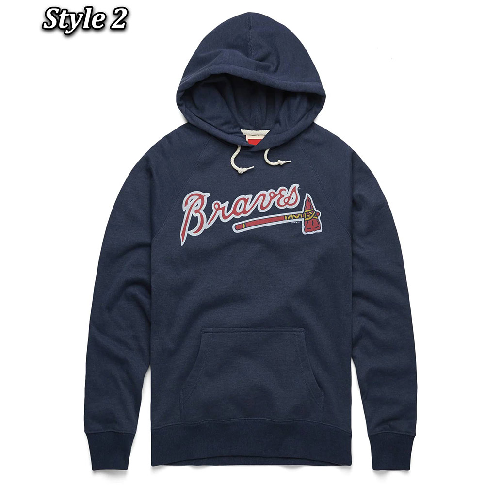 Atlanta Braves Pullover Hoodie - Image 2