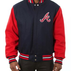 Varsity Atlanta Braves Two Tone Wool Jacket
