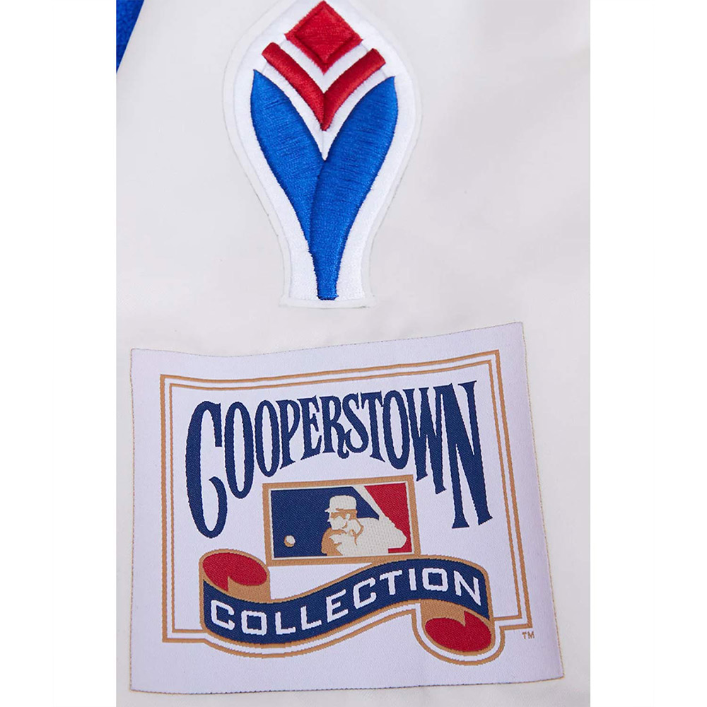 Atlanta Braves Retro Classic Rib White Satin Jacket - Image 6