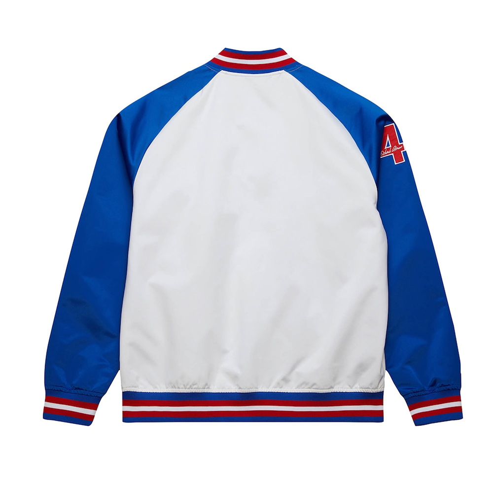 Atlanta Braves Royal and White Lightweight Satin Jacket - Image 2