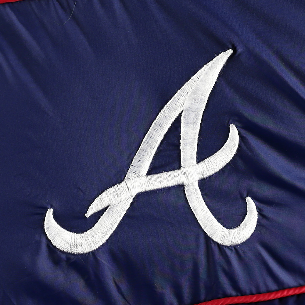 Splitter Soft Down Touch Atlanta Braves Navy Blue Puffer Jacket - Image 6