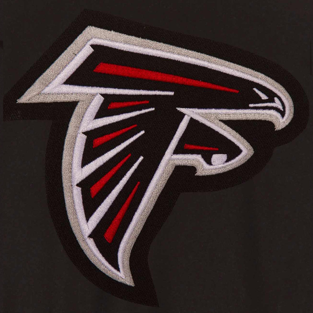 Atlanta Falcons Black and Red Varsity Wool Jacket - Image 3