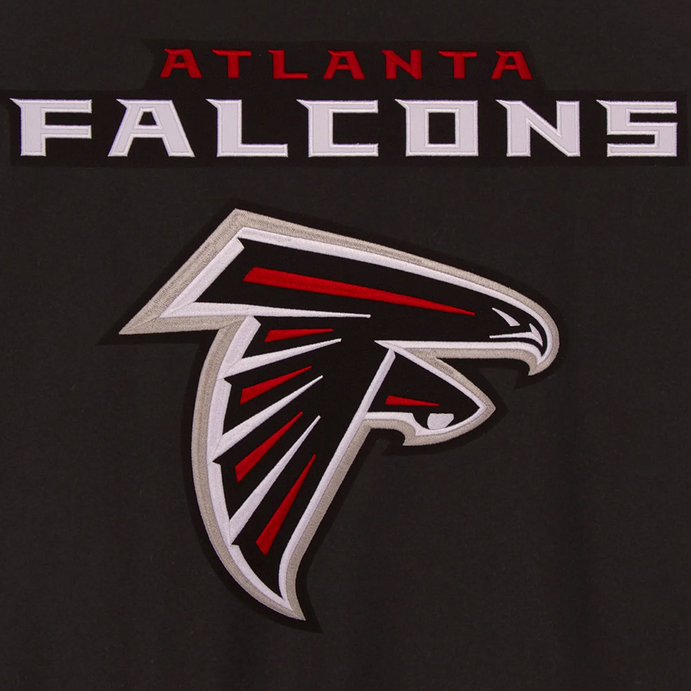 Atlanta Falcons Black and Red Varsity Wool Jacket - Image 4