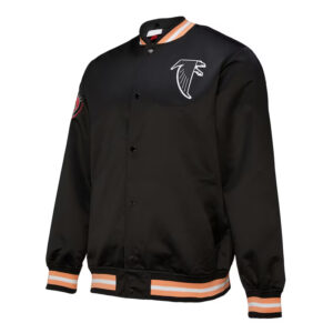 Atlanta Falcons Double Down Black Satin Jacket