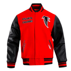 Retro Atlanta Falcons Classic Rib Varsity Jacket
