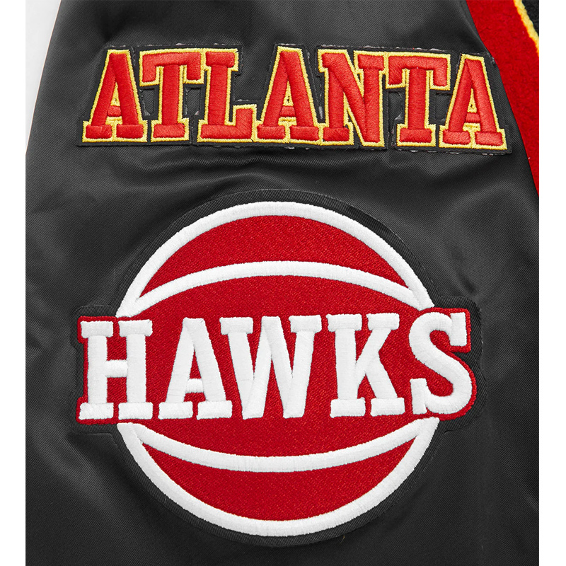 Atlanta Hawks Mashup Classic Rib Satin Jacket - Image 6