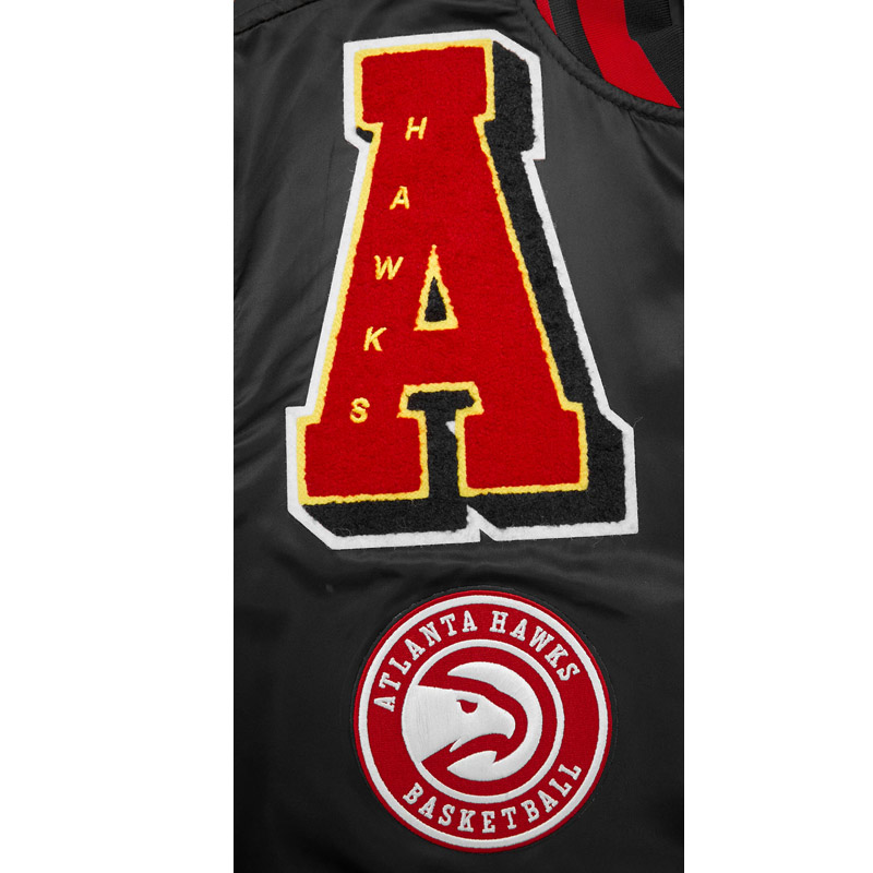 Atlanta Hawks Mashup Classic Rib Satin Jacket - Image 7