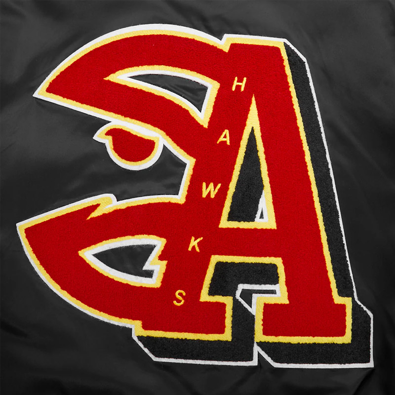 Atlanta Hawks Mashup Classic Rib Satin Jacket - Image 9