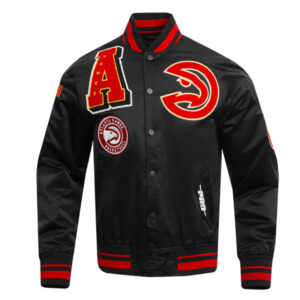 Atlanta Hawks Mashup Classic Rib Satin Jacket