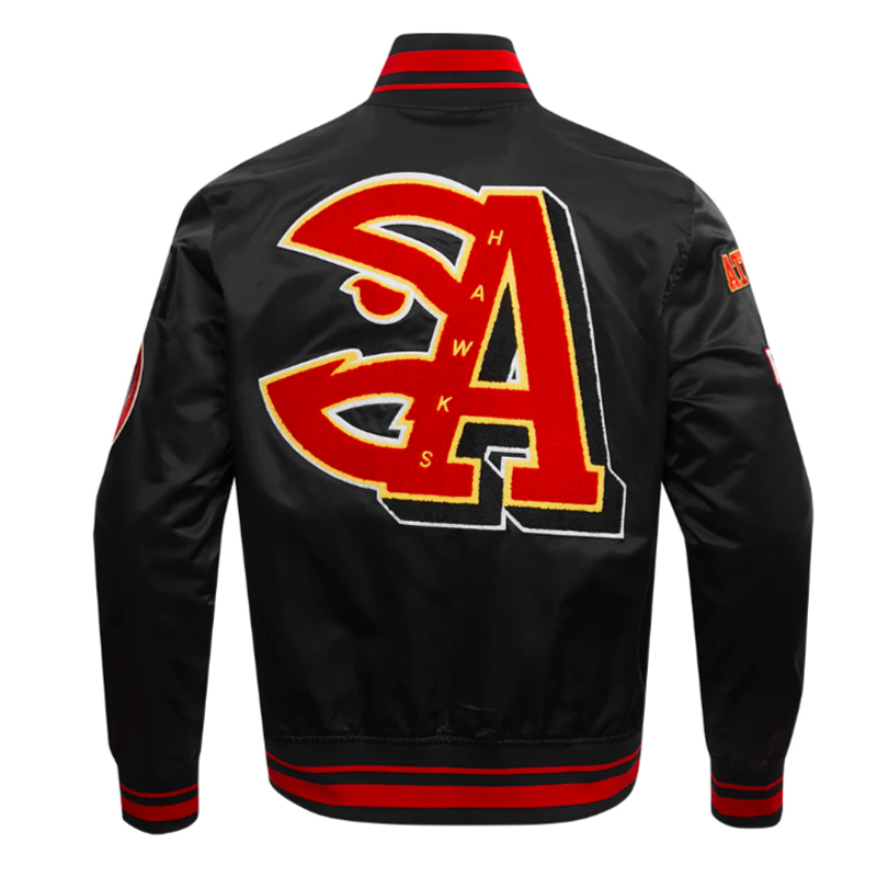 Atlanta Hawks Mashup Classic Rib Satin Jacket - Image 2