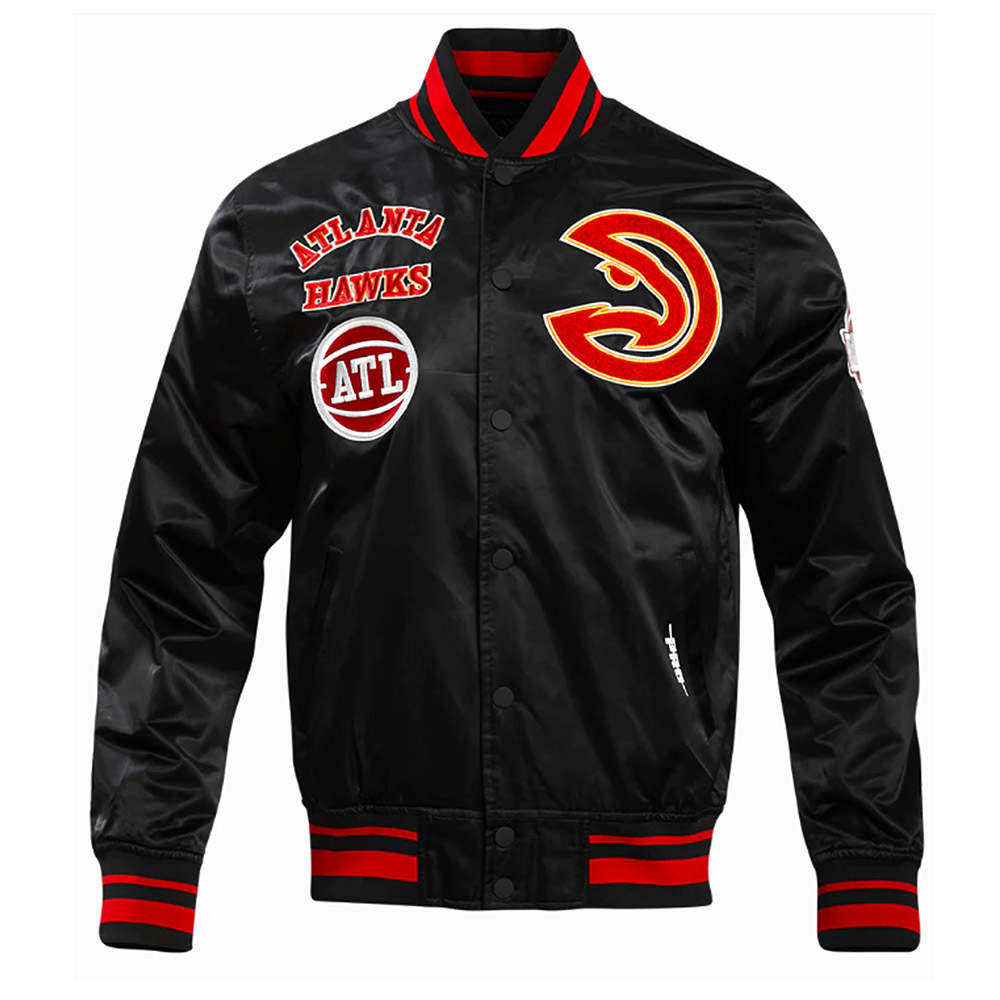 Atlanta Hawks Retro Classic Rib Jacket - Image 2