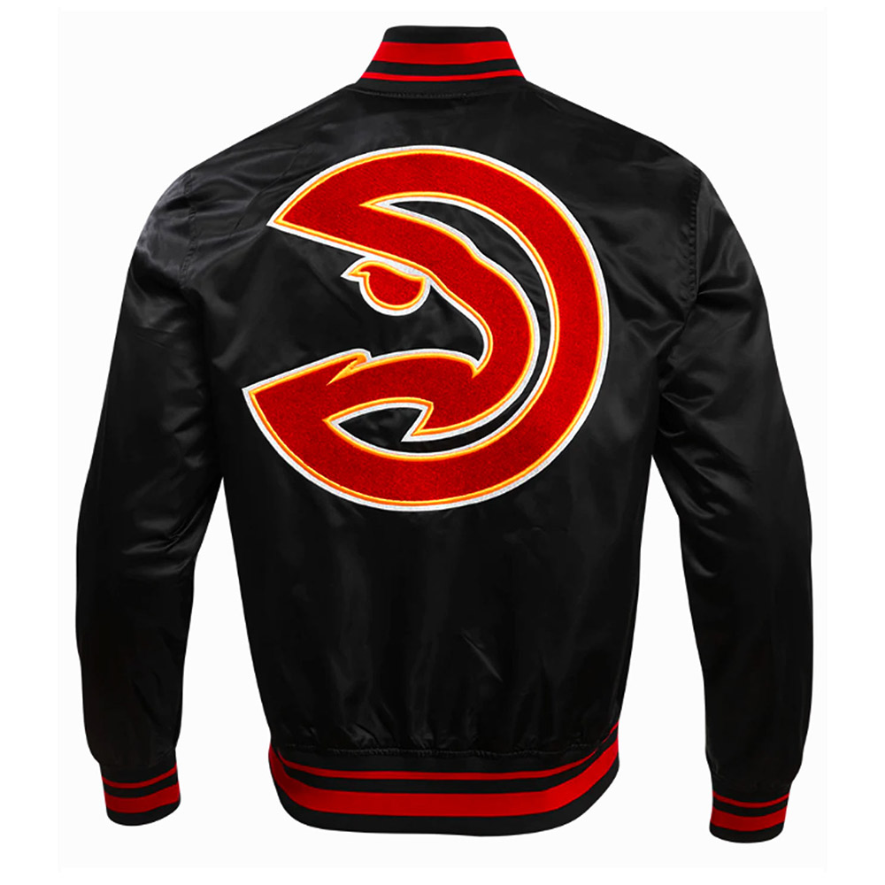 Atlanta Hawks Retro Classic Rib Jacket - Image 4
