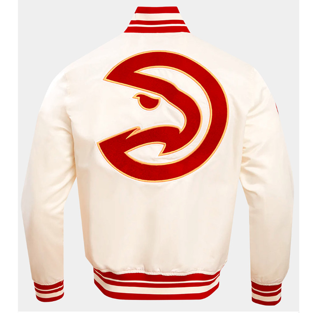 Atlanta Hawks Retro Classic Rib Jacket - Image 3