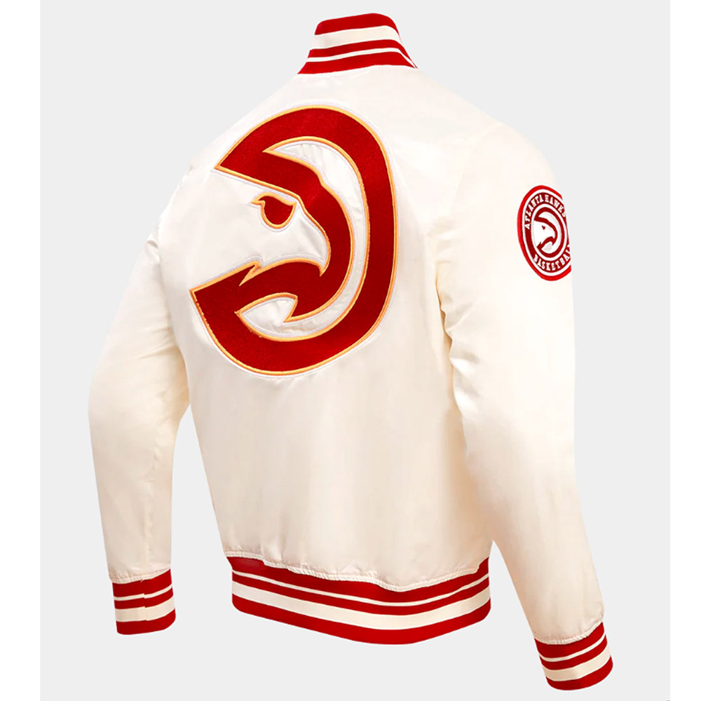 Atlanta Hawks Retro Classic Rib Jacket - Image 7