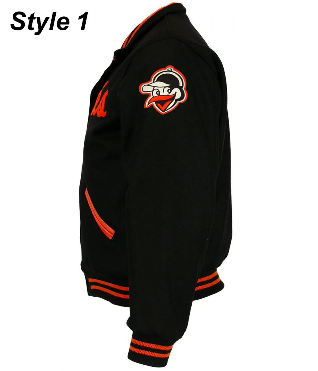 Baltimore Orioles 1966 Varsity Wool Jacket - Image 5