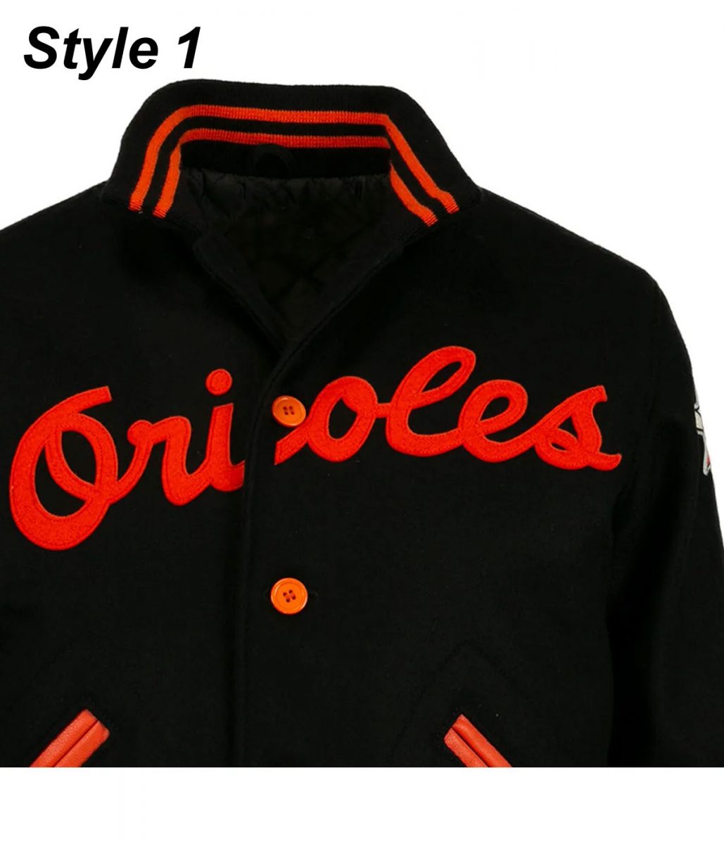 Baltimore Orioles 1966 Varsity Wool Jacket - Image 6