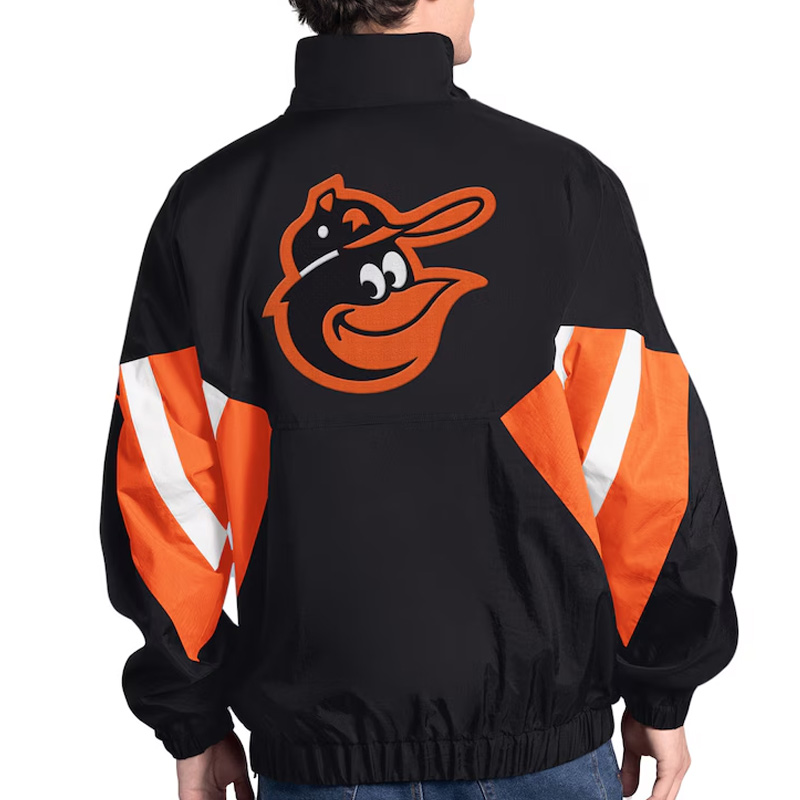 Baltimore Orioles Cooperstown Chief Black Half-Zip Pullover - Image 2