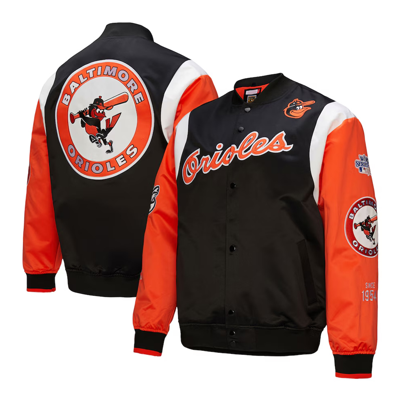 Baltimore Orioles Cooperstown Team Origins Satin Jacket - Image 3