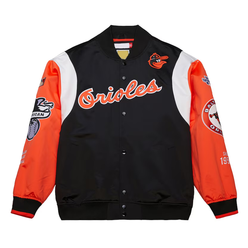 Baltimore Orioles Cooperstown Team Origins Satin Jacket - Image 4