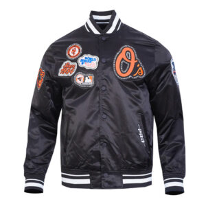 Baltimore Orioles Diy Pick Stitch Classic Rib Satin Jacket