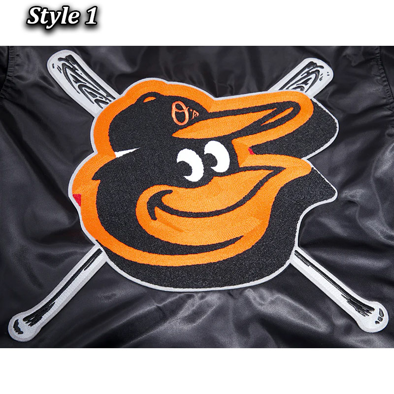 Baltimore Orioles Mashup Classic Rib Satin Jacket - Image 10